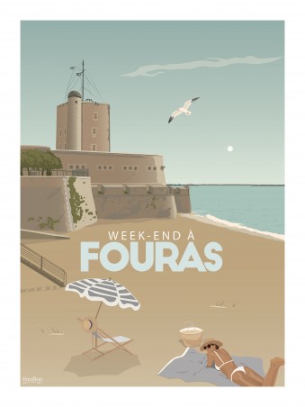 Affiche 30x40 - Weekend a fouras