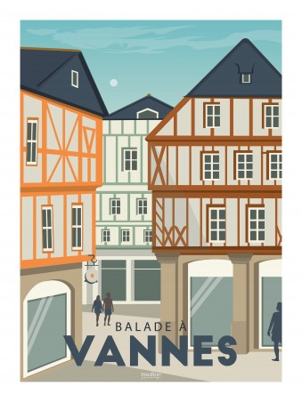 Affiche 30x40 - Balade a vannes